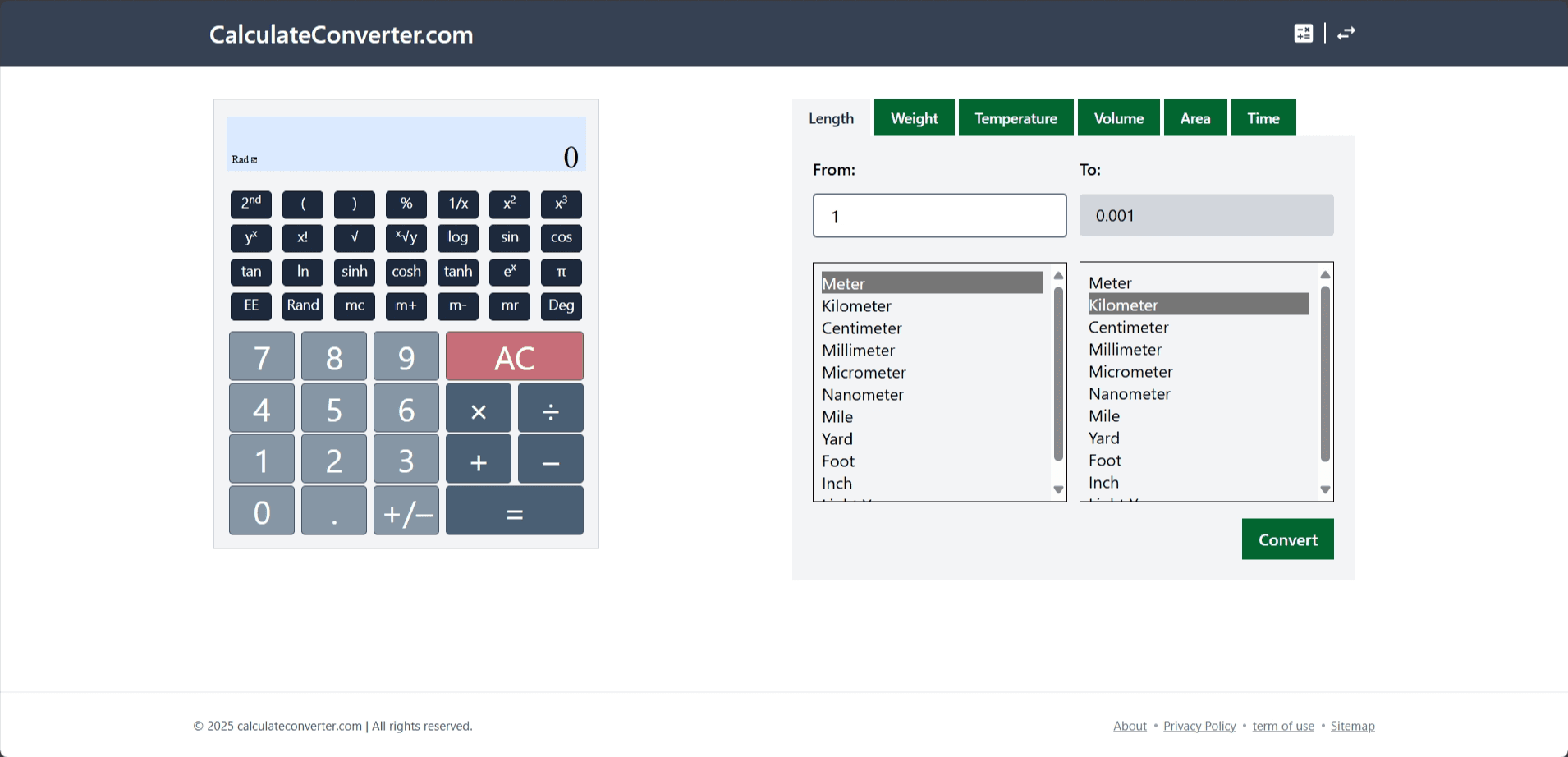 Calculate Converter - Unit Converter & Calculator